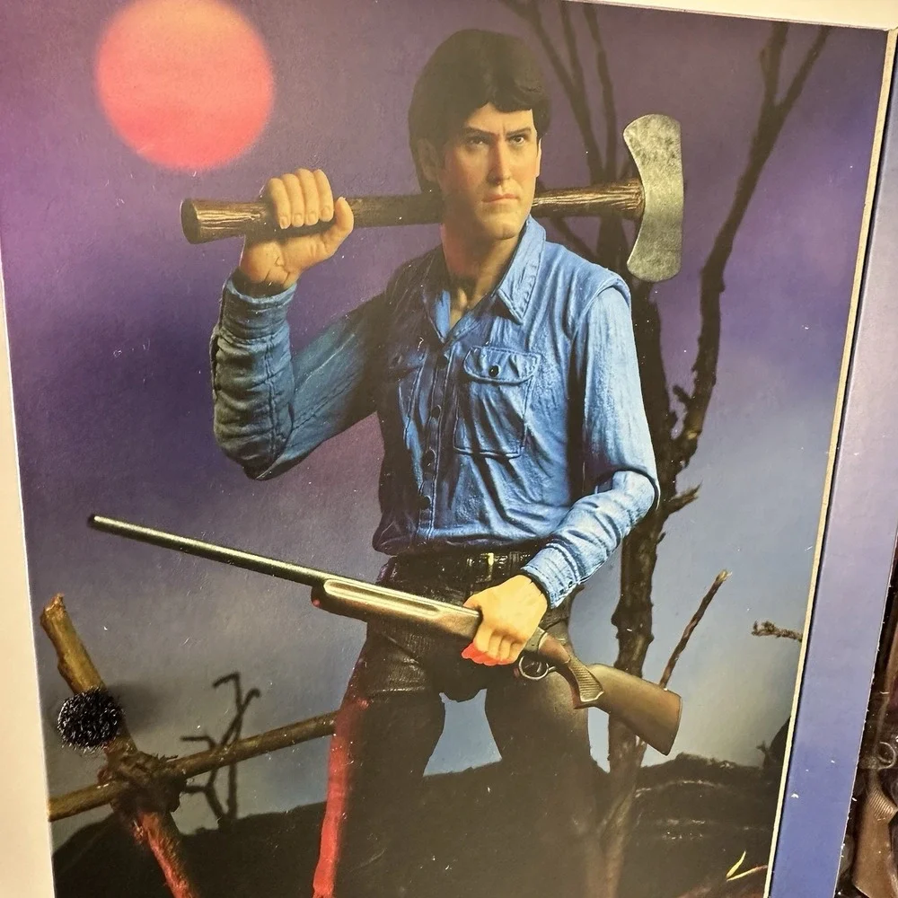 NECA Evil Dead Ultimate Ash Action Figure Complete w Accessories Open Box